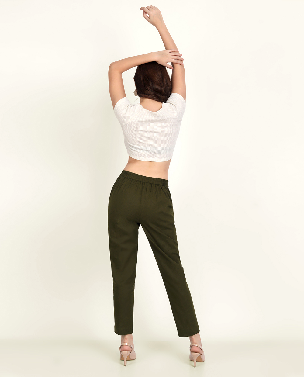 Olive Silk Trousers | no emotions – No Emotions